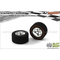 Scaleauto SC2411P ProComp-3 Wheels for 3mm Axles (27.5 x 13mm)