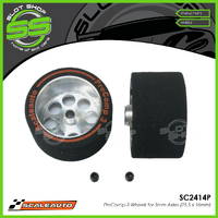 Scaleauto SC2414P ProComp-3 Wheels for 3mm Axles (25.5 x 16mm)