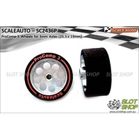 Scaleauto SC2436P ProComp-3 Wheels for 3mm Axles (25.5 x 13mm)