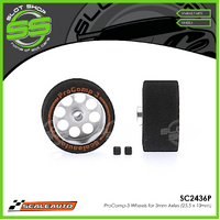 Scaleauto SC2436P ProComp-3 Wheels for 3mm Axles (25.5 x 13mm)