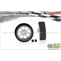 Scaleauto SC2632P ProComp-2 Wheels for 3mm Axles (24.5 x 8mm)