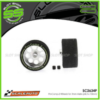 Scaleauto SC2634P ProComp-2 Wheels for 3mm Axles (24.5 x 13mm)