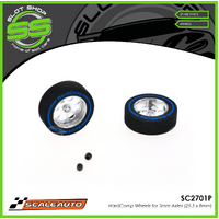 Scaleauto SC2701P HardComp Wheels for 3mm Axles (25.5 x 8mm)