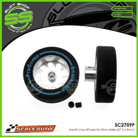 Scaleauto SC2709P HardComp Wheels for 3mm Axles (27.5 x 8mm)