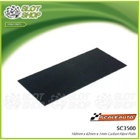 Scaleauto SC3500 140mm x 62mm x 1mm Carbon Fibre Plate