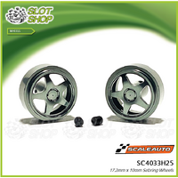 Scaleauto SC4033H25 17.2mm x 10mm Sebring Wheels