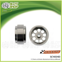 Scaleauto SC4034D 17.2mm x 8.5mm Aluminium Monza Wheels