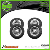 Scaleauto SC4066Z2 15.8 x 7mm 'Classic' Wheelset - Suits 3/32" Axles - No Grub