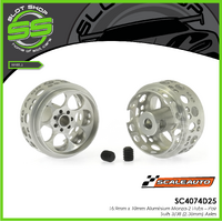Scaleauto SC4074D25 16.9mm x 10mm Monza Wheels - Pair