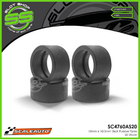 Scaleauto SC4760AS20 18.5mm x 10.5mm 20-Shore Rubber Tyres - Set