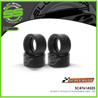 Scaleauto SC4761AS25 19.5mm x 10.5mm 25-Shore Rubber Tyres - Set