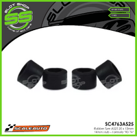 Scaleauto SC4763AS25 Rubber Tyre AS25 20 x 13mm - 14mm Hub - Formula '90-'97
