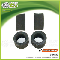 Scaleauto SC4833 PRO-COMP 3 26.5mm x 14mm Sponge Tyres