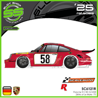 Scaleauto SC6121R Porsche 911 RS 3.0 #58 - 24Hrs of Le Mans '75