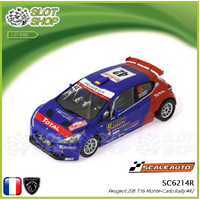 Scaleauto SC6214R Peugeot 208 T16 Monte-Carlo Rally #42