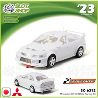 Scaleauto SC6312 Mitsubishi EVO V White Racing Kit 
