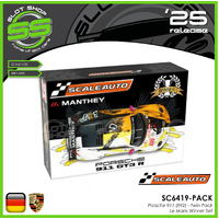 Scaleauto SC6419-PACK Porsche 911 (992) Twin Pack - Le Mans Winner Set