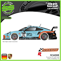 Scaleauto SC6435R Porsche 911 GT3 #40 - GPX - 12Hrs of Sebring '20