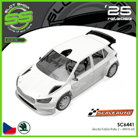 Scaleauto SC6441 Skoda Fabia Rally 2 - White Kit