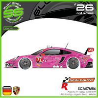 Scaleauto SCA57M06 Porsche 911 (992) #77 – AO Racing - Laguna Seca - Winner