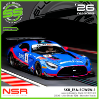 NSR Mercedes AMG GT3 EVO #3  - 2SEAS Abu Dhabi 12Hr - Reparto Corsa - Wooden Track