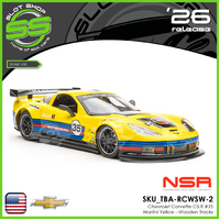NSR Chevrolet Corvette C6.R #35 - Martini Yellow - Reparto Corsa - Wooden Track