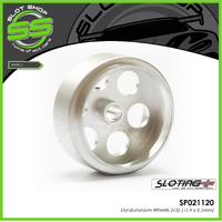 Sloting Plus SP021120 Duraluminium Wheels 3/32 (15.9 x 8.5mm)