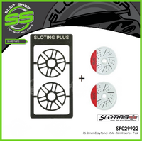 Sloting Plus SP029922 16.2mm Daytona-style Rim Inserts - Pair