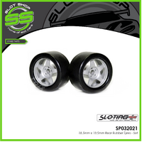 Sloting Plus SP032021 18.5mm x 10.5mm Rear Rubber Tyres - Set