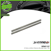 Sloting Plus SP041157 57.5mm x 2.38mm Titanium Ultra-Light Axles - Pair