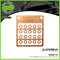  Sloting Plus SP062112 0.2mm BRONZE axle spacers for 3/32" axle x 20