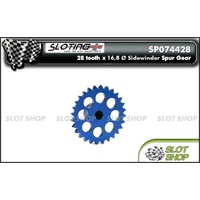 Sloting Plus SP074428 28 Tooth SIDEWINDER Axle Gear 16.8mm