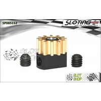 Sloting Plus SP085112 Adjustable Brass Pinion - 12 Tooth (6.5 mm)