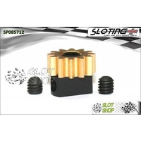 Sloting Plus SP085712 Adjustable Brass Pinion - 7.5mm x 12 Tooth