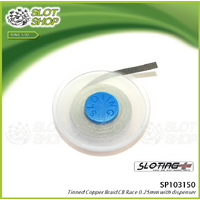 Sloting Plus SP103150 Tinned Copper Braid (0.25mm Thickness) - 2 Metre with dispenser