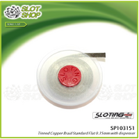 Sloting Plus SP103151 Tinned Copper Braid (0.35mm Thickness) - 2 Metre with dispenser