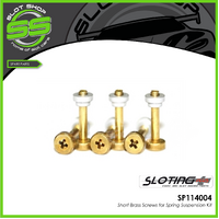 Sloting Plus SP114004 Short Brass Screws for Spring Suspension Kit