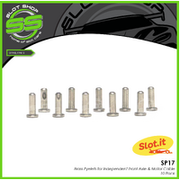 Slot.it SP17 Brass Eyelets for Independent Front Axle & Motor Cable - 10 Pack
