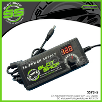 5A Adjustable Power Supply with LCD Display 