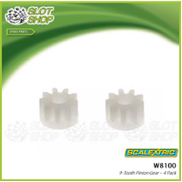 Scalextric W8100 9-Tooth Pinion Gear - 4 Pack
